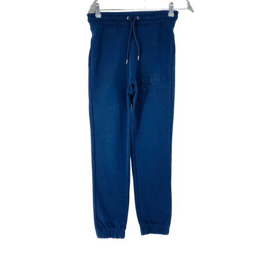 GANT Women Dark Blue Regular Fit Cuffed Sweatpants Trousers Size XS