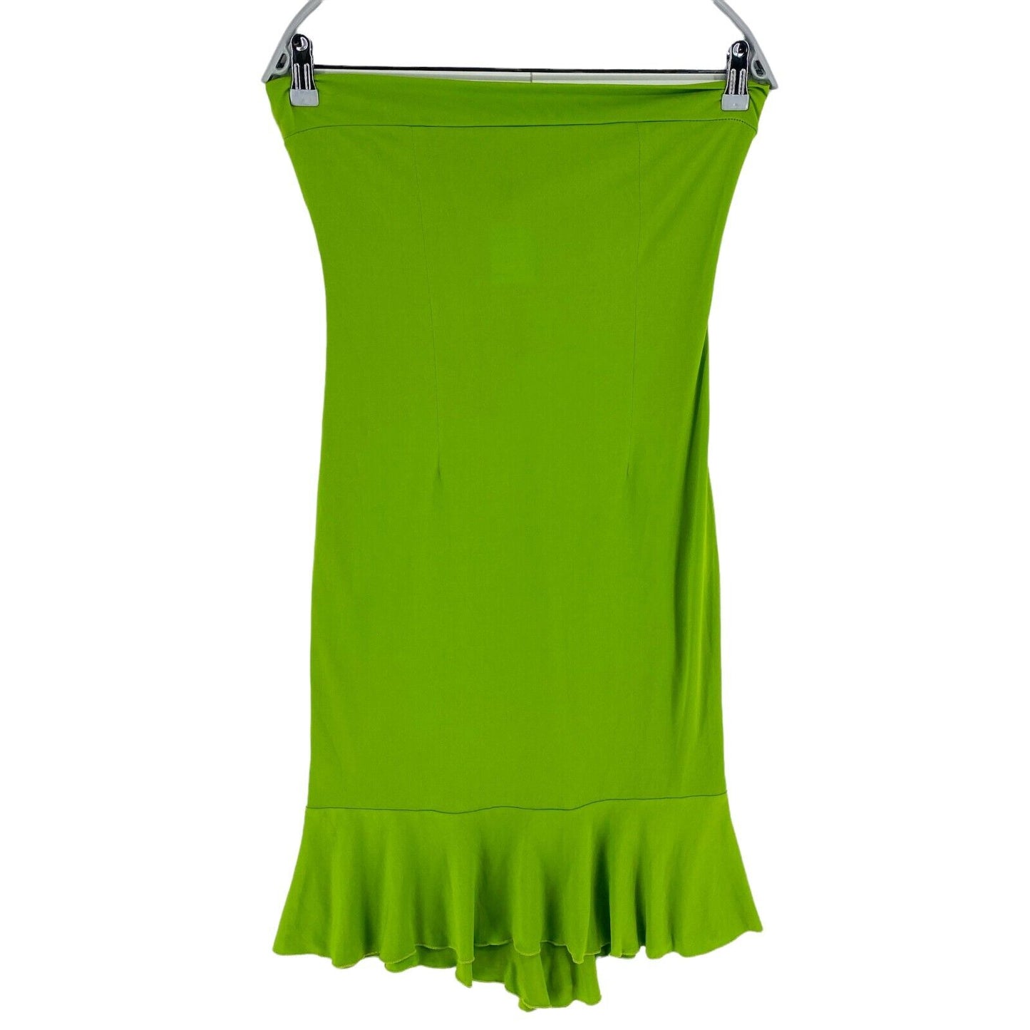 Laura Conti Green Jersey Straight Midi Skirt Size S