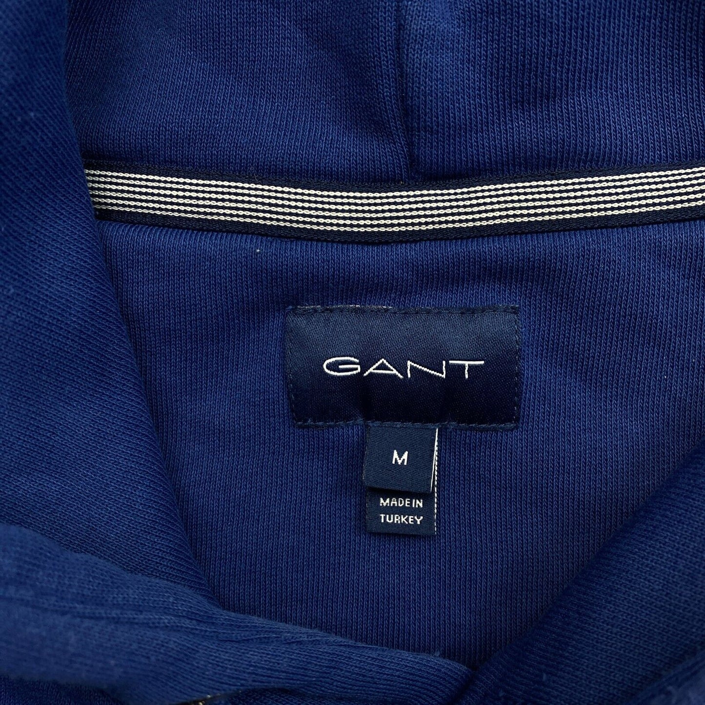 GANT Navy Blue Color Lock Up Hoodie Sweater Pullover Size M