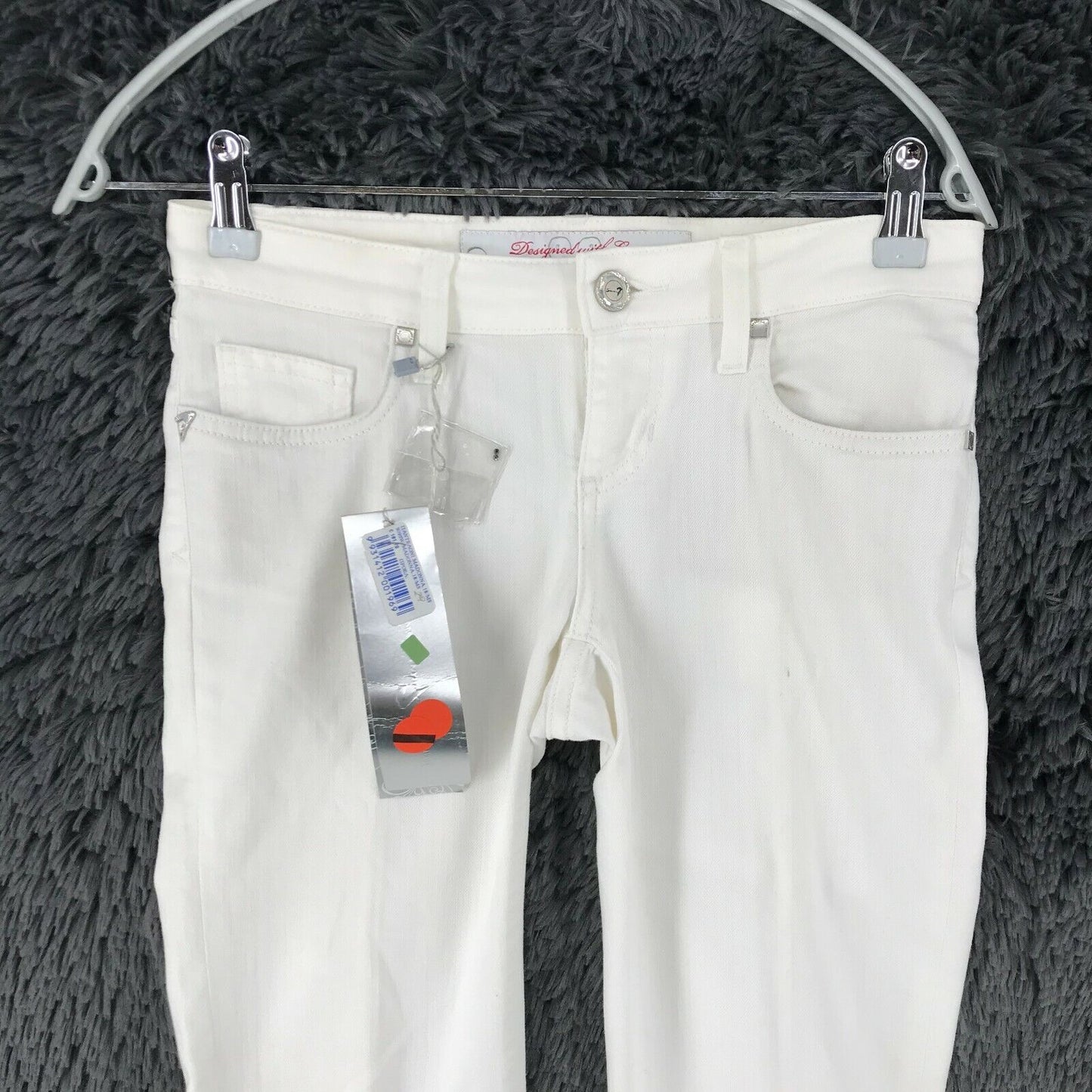 Seven7 MADONNA Women White Medium Rise Regular Straight Fit Jeans W25