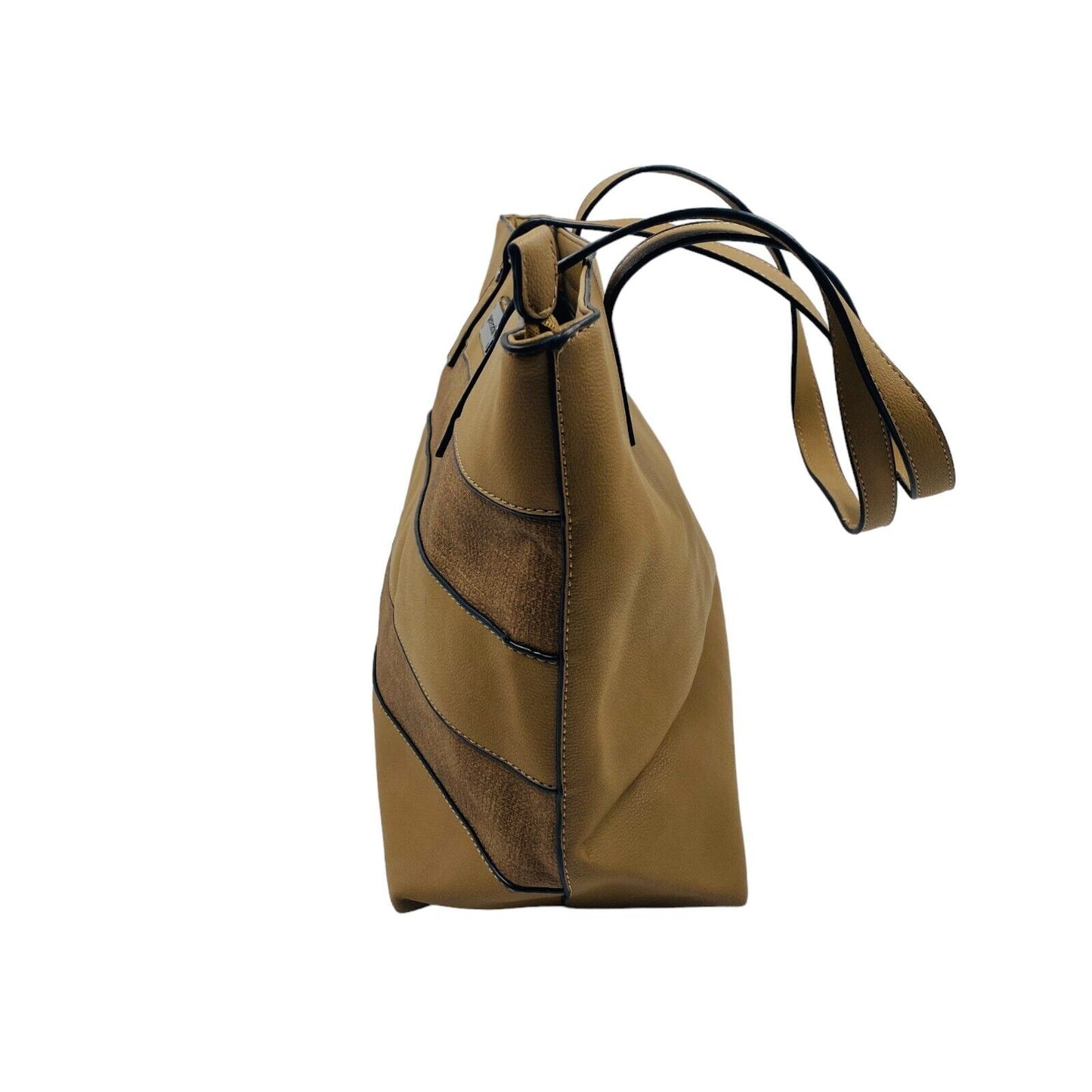 Sac à main à bandoulière en cuir écologique marron Pierre Cardin