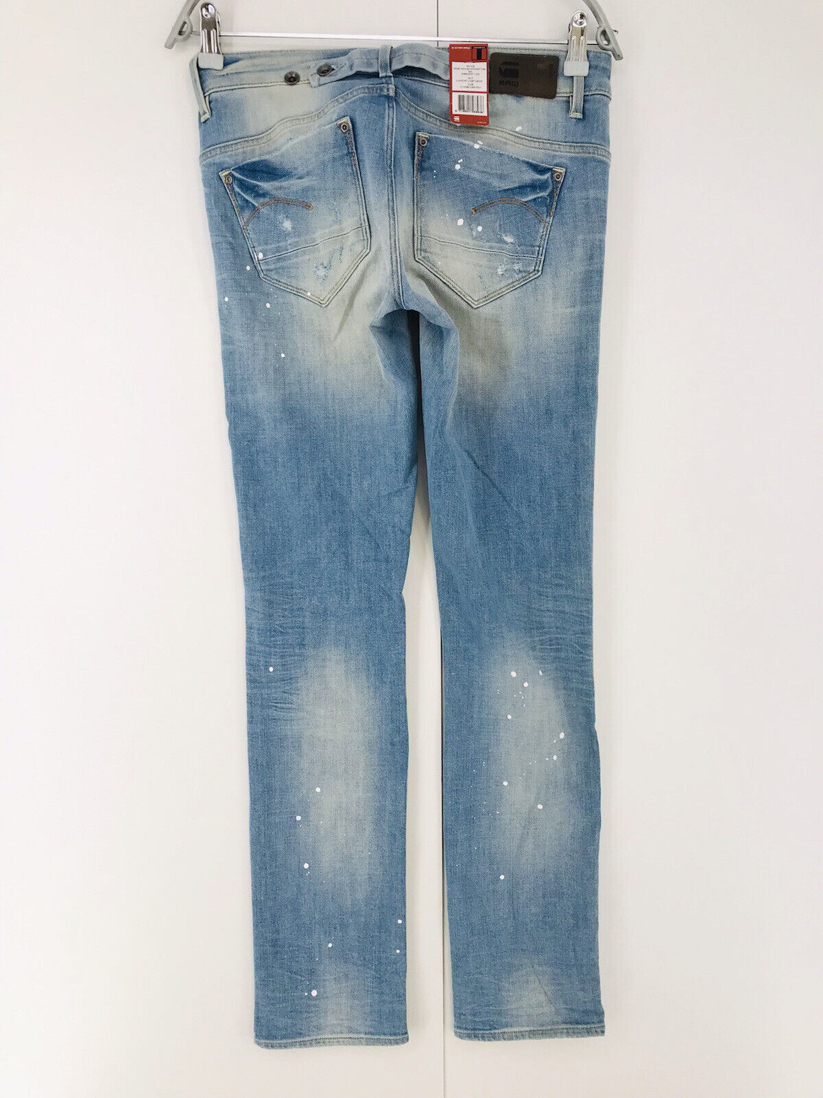 G-STAR RAW MIDGE CINCH MID Femme Bleu Regular Straight Fit Jeans W27 L32