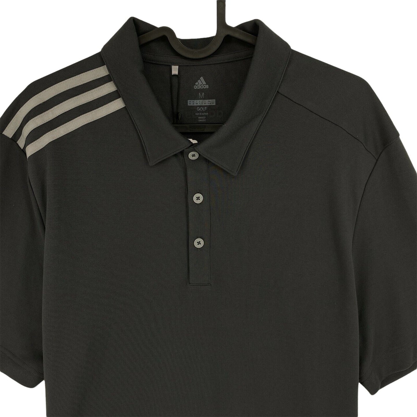 Adidas Golf Dark Grey Polo Shirt Size M