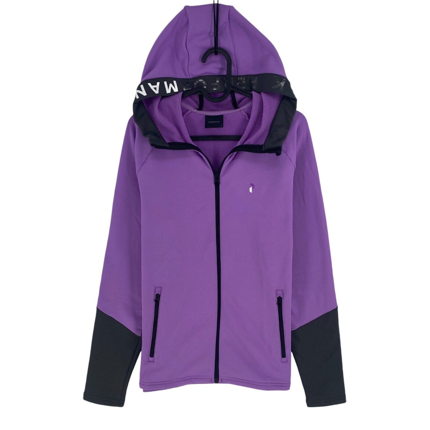 Peak Performance Women Purple Rider Zip Hood Jacket Size L