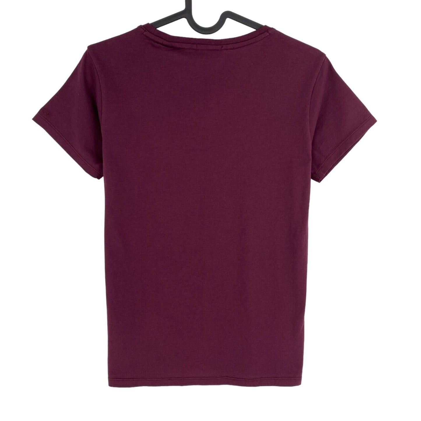 GANT T-shirt à col rond en coton Pima violet foncé taille XS