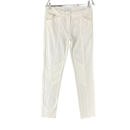 NAUTICA Women White Skinny Fit Trousers Size US 4 W30