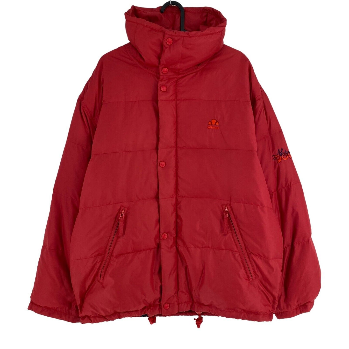 ELLESSE Red Down Puffer Jacket Coat Size EU 44 UK/US 34