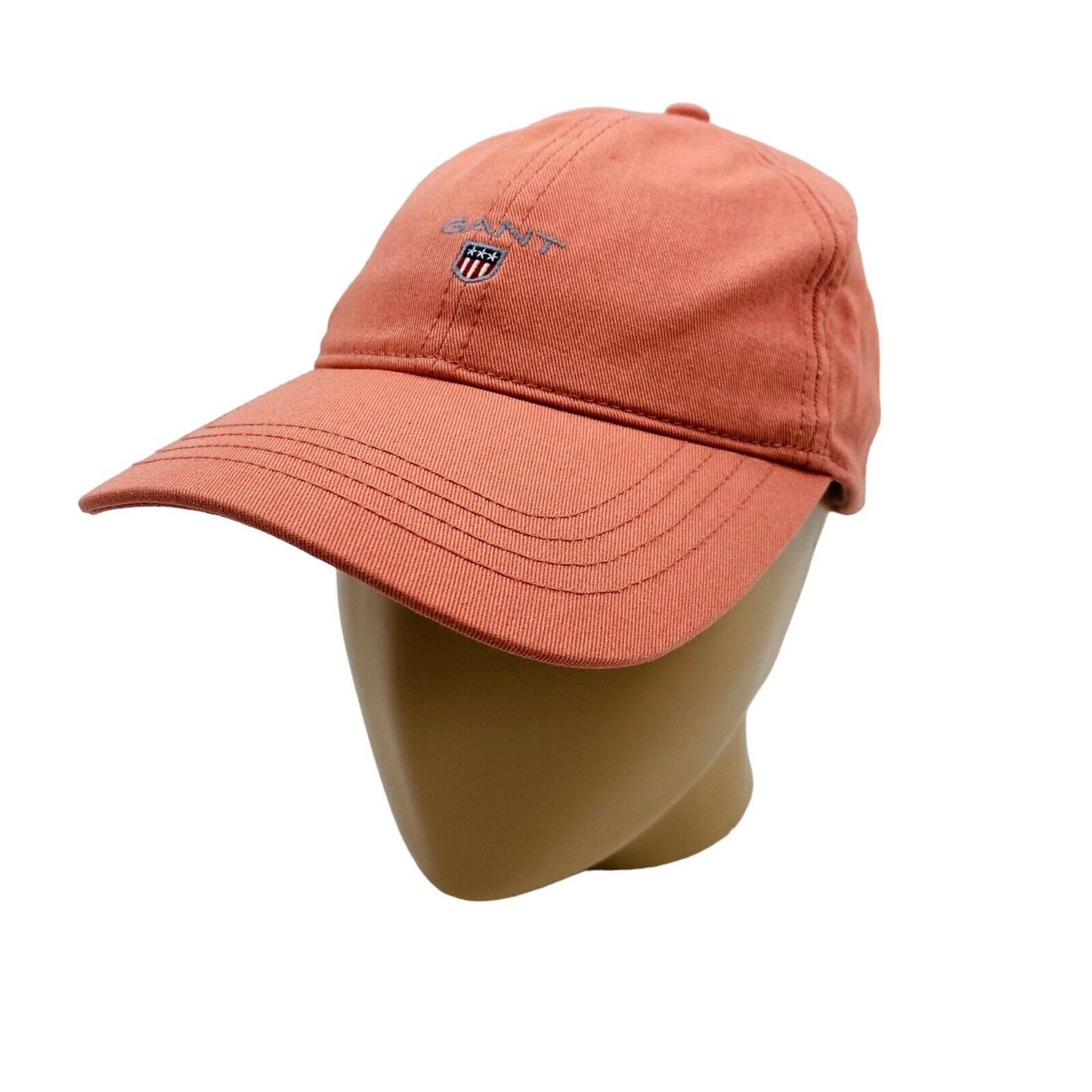 GANT Orange Women Logo Cotton Twill Baseball Cap Hat One Size