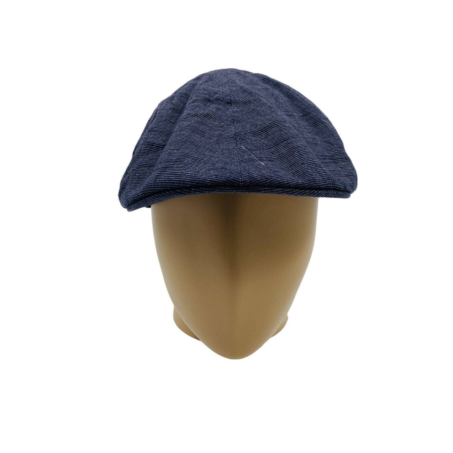 Camel Active Mens Blue Logo Linen Blend Flat Cap Hat Size L