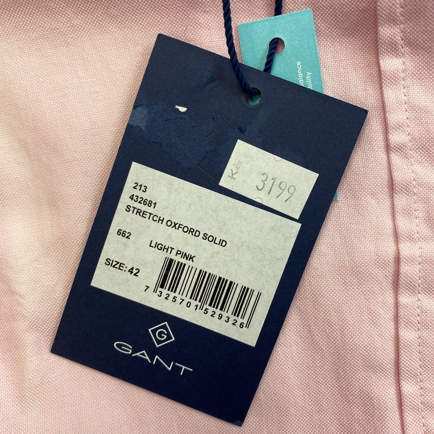 GANT Chemise Oxford Stretch Rose Taille EU 42 UK 14 US 12