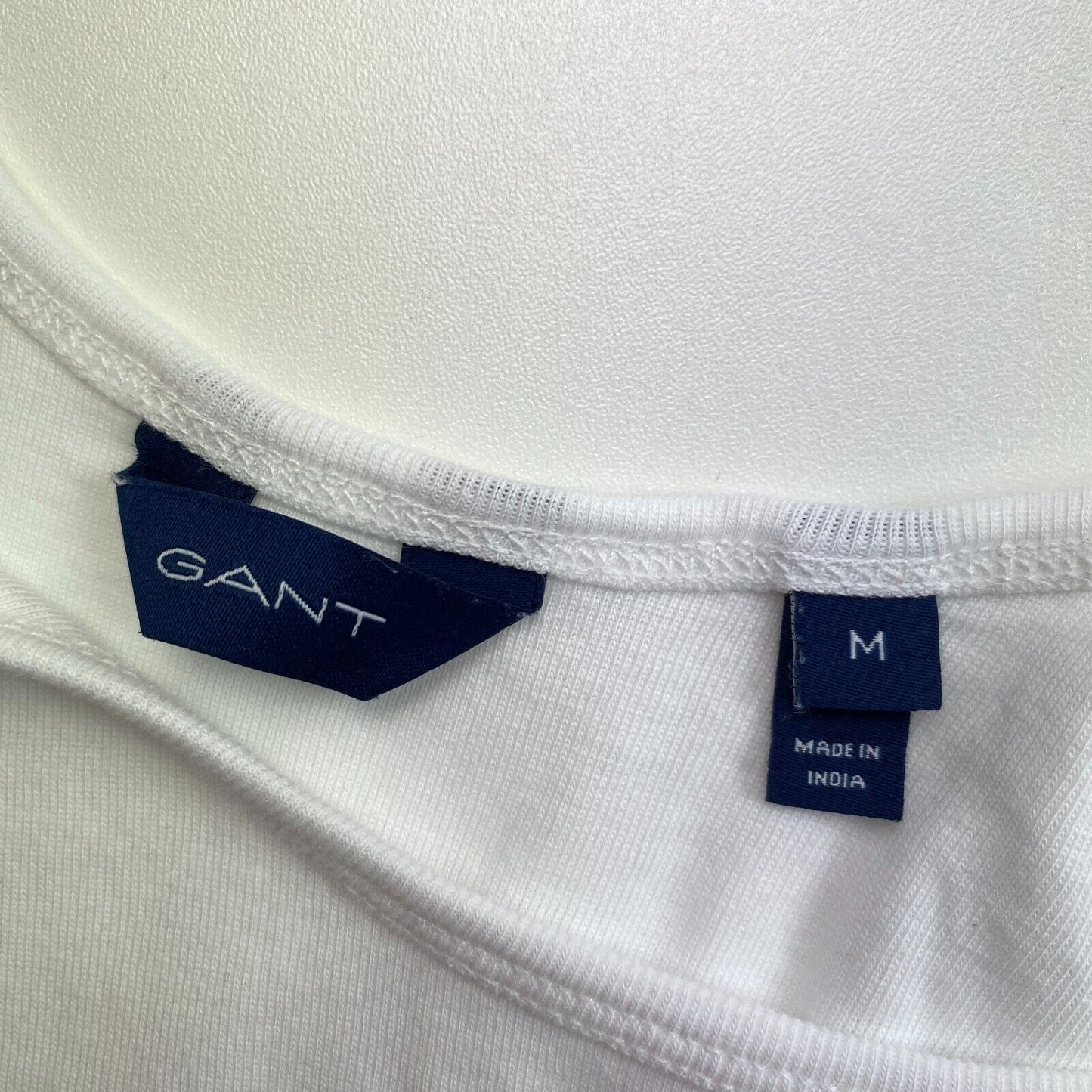 GANT Débardeur blanc côtelé 1x1 Taille M