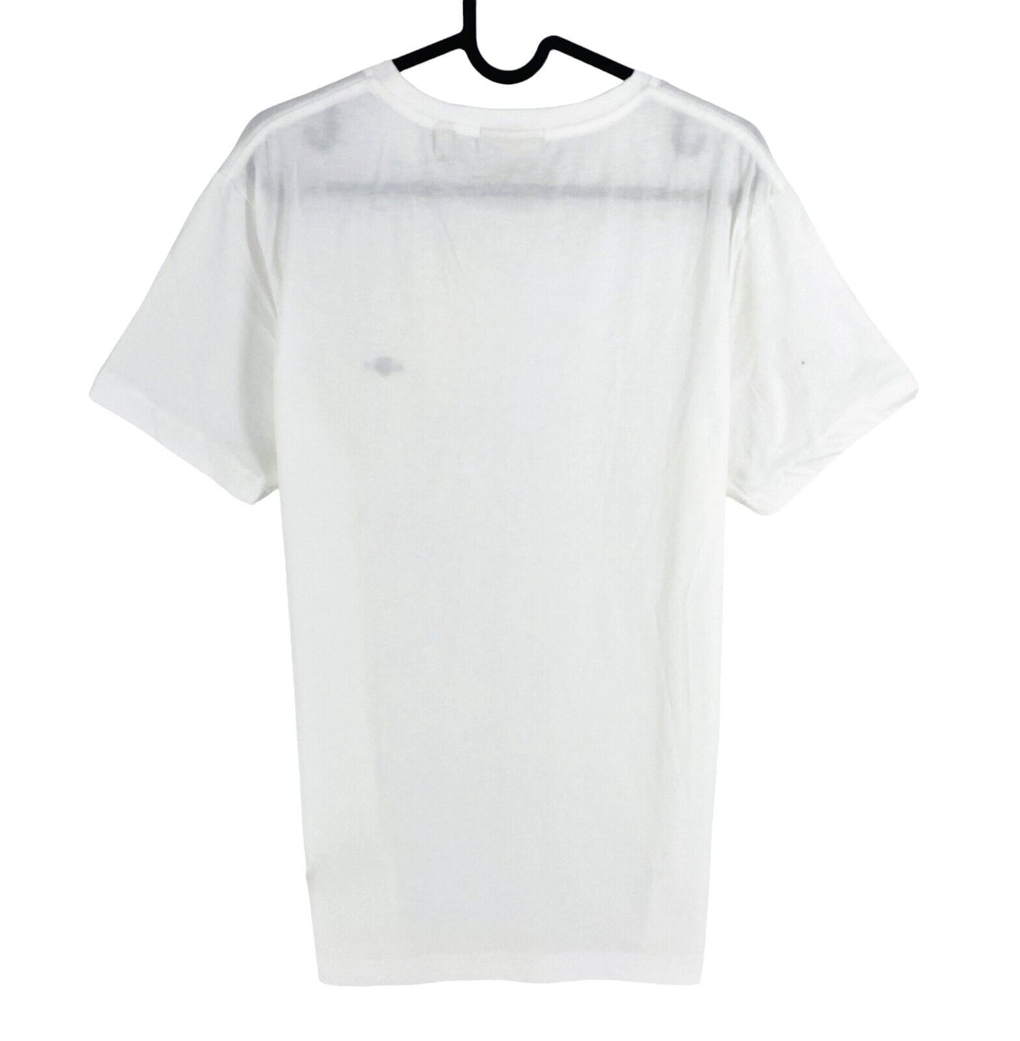 GANT Men White Reg Shield Slim Fit Crew Neck Short Sleeves T Shirt Size M