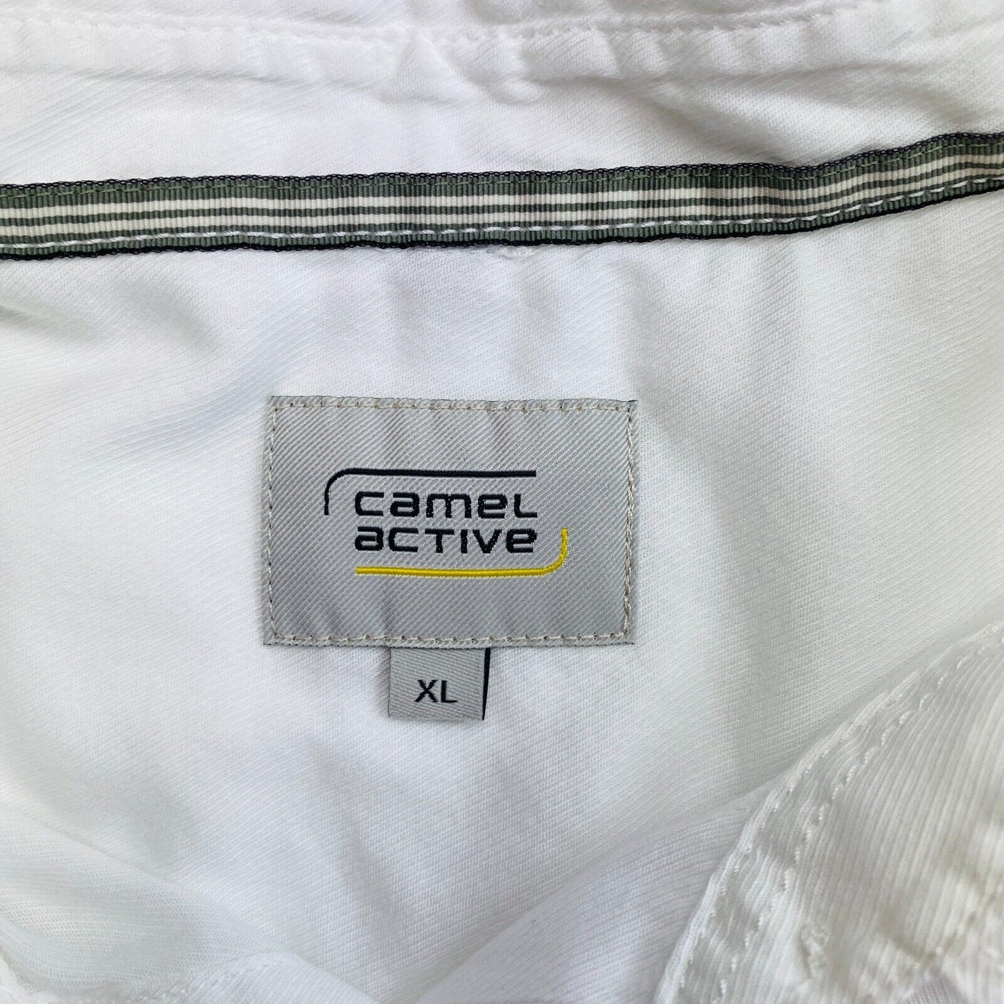 CAMEL ACTIVE Women White Cotton Short Sleeves Shirt Size XL