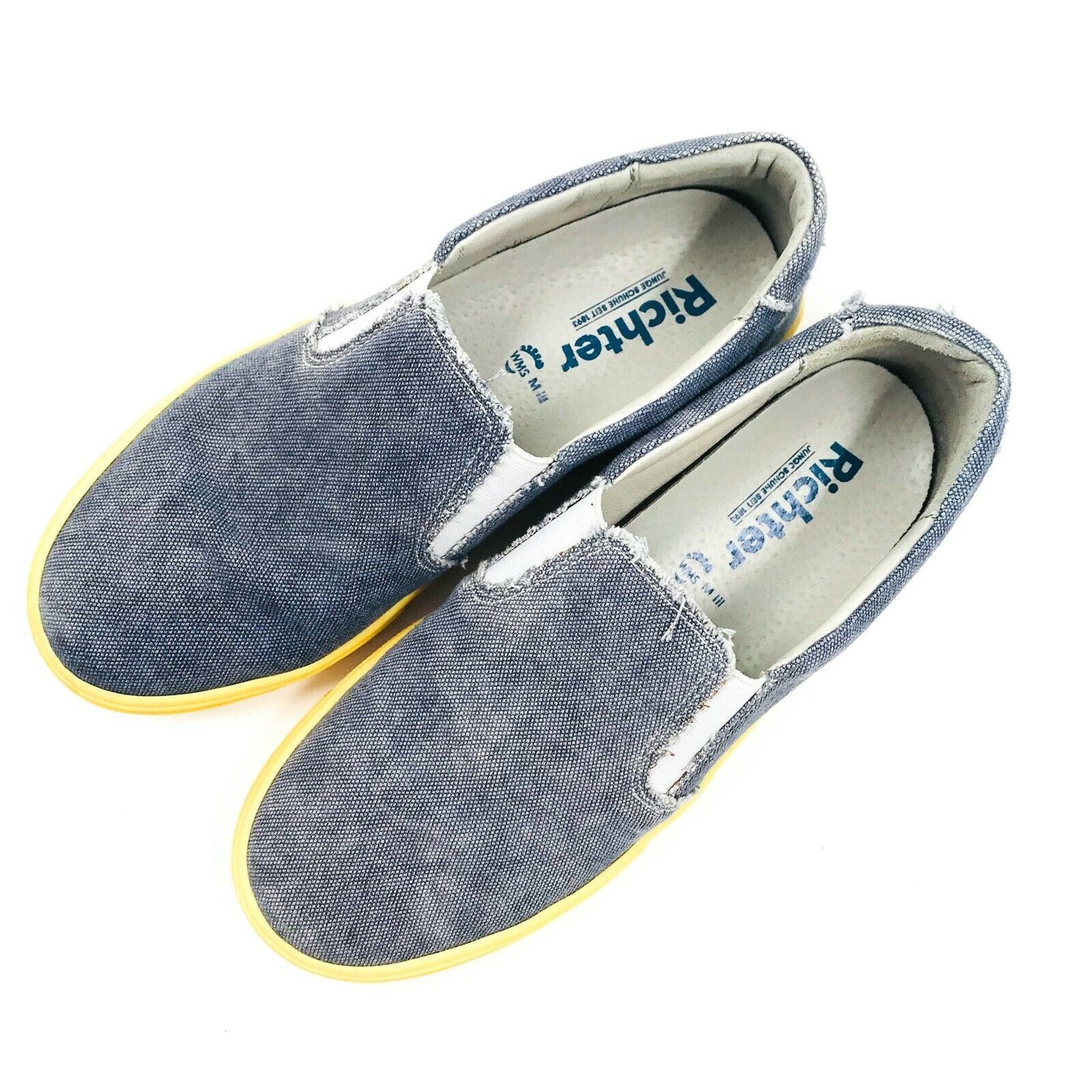 Richter Kid Boys Blau Slip On Sneakers Schuhe Größe EUR 33 UK 1