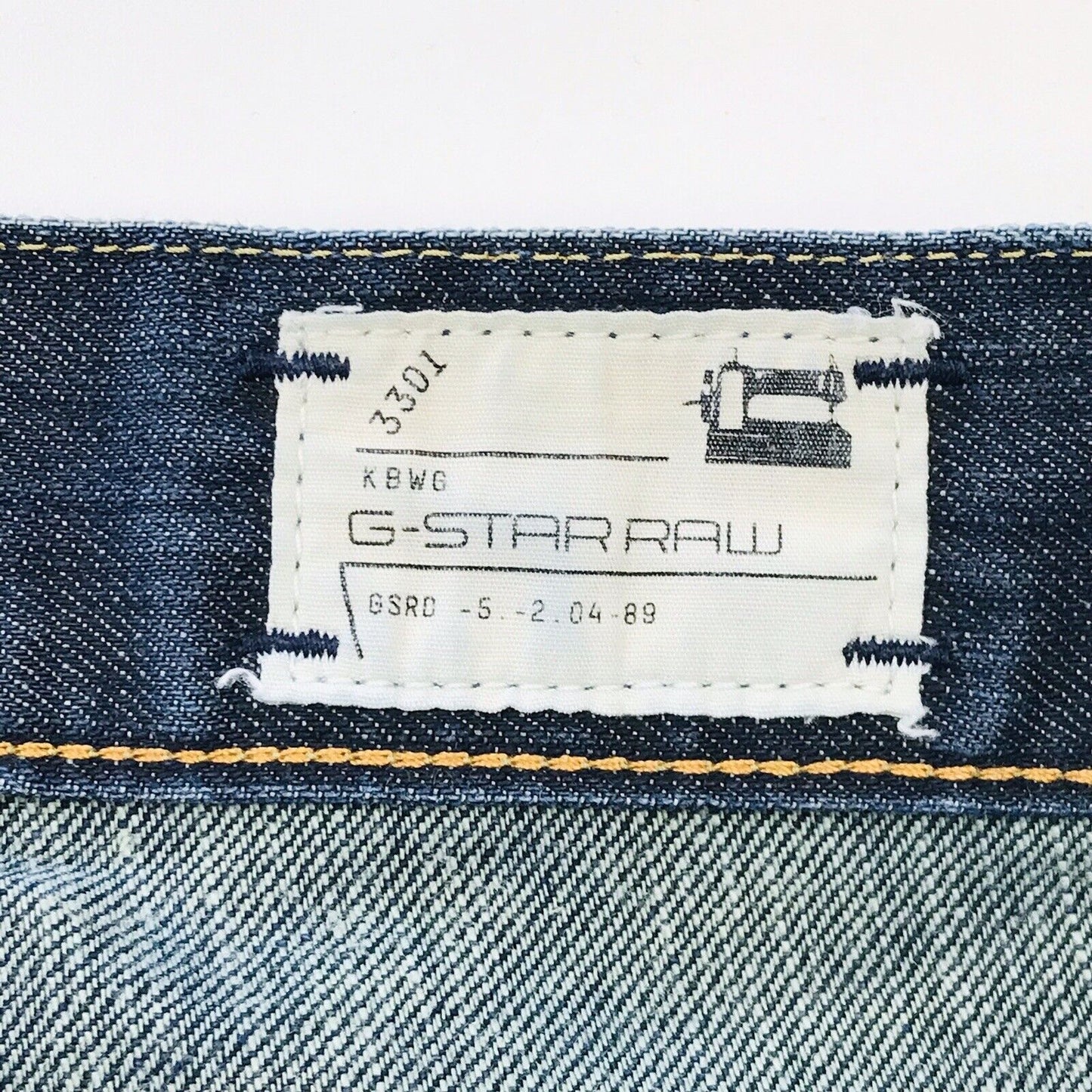 G-STAR RAW Dark Blue Slim Straight Fit Jeans Size W30 L32