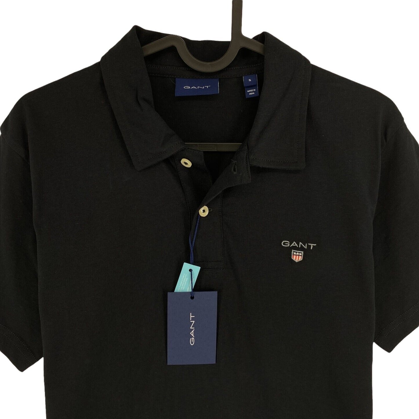 GANT Black Original Jersey Rugger Polo Shirt Size S