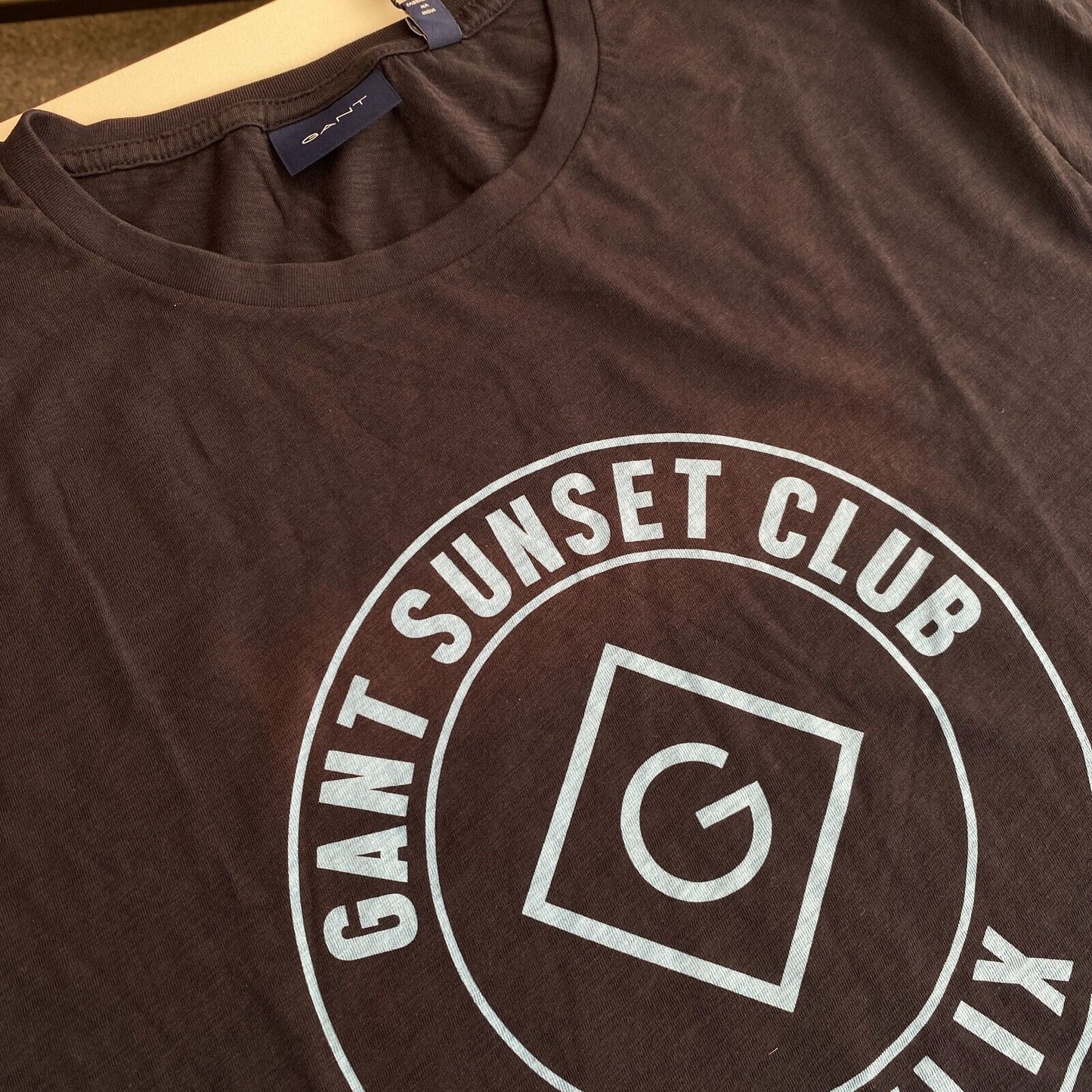 GANT Navy Blue Sunset Club Crew Neck T-Shirt Size L