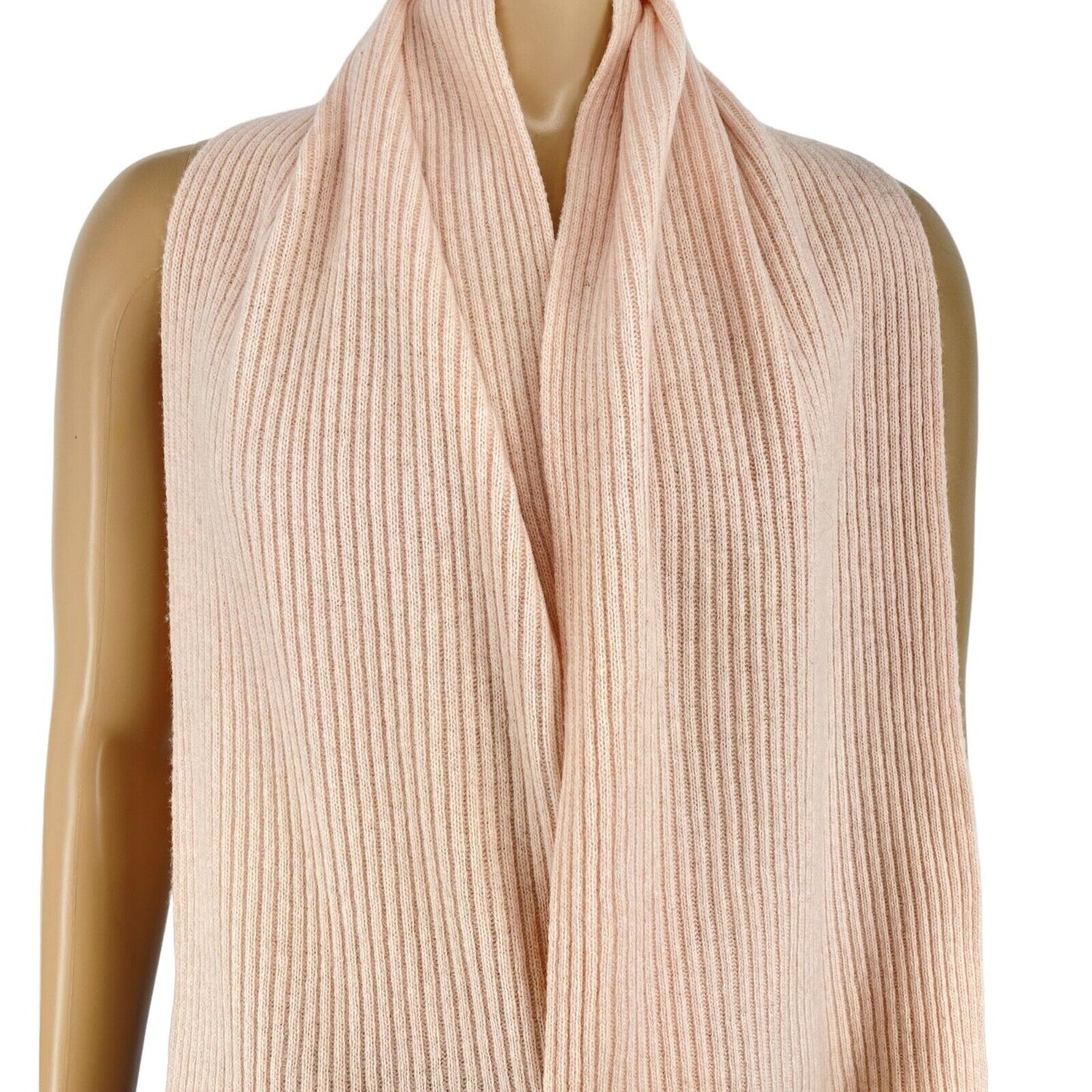 GANT Silver Pink Unisex Wool Knit Scarf One Size