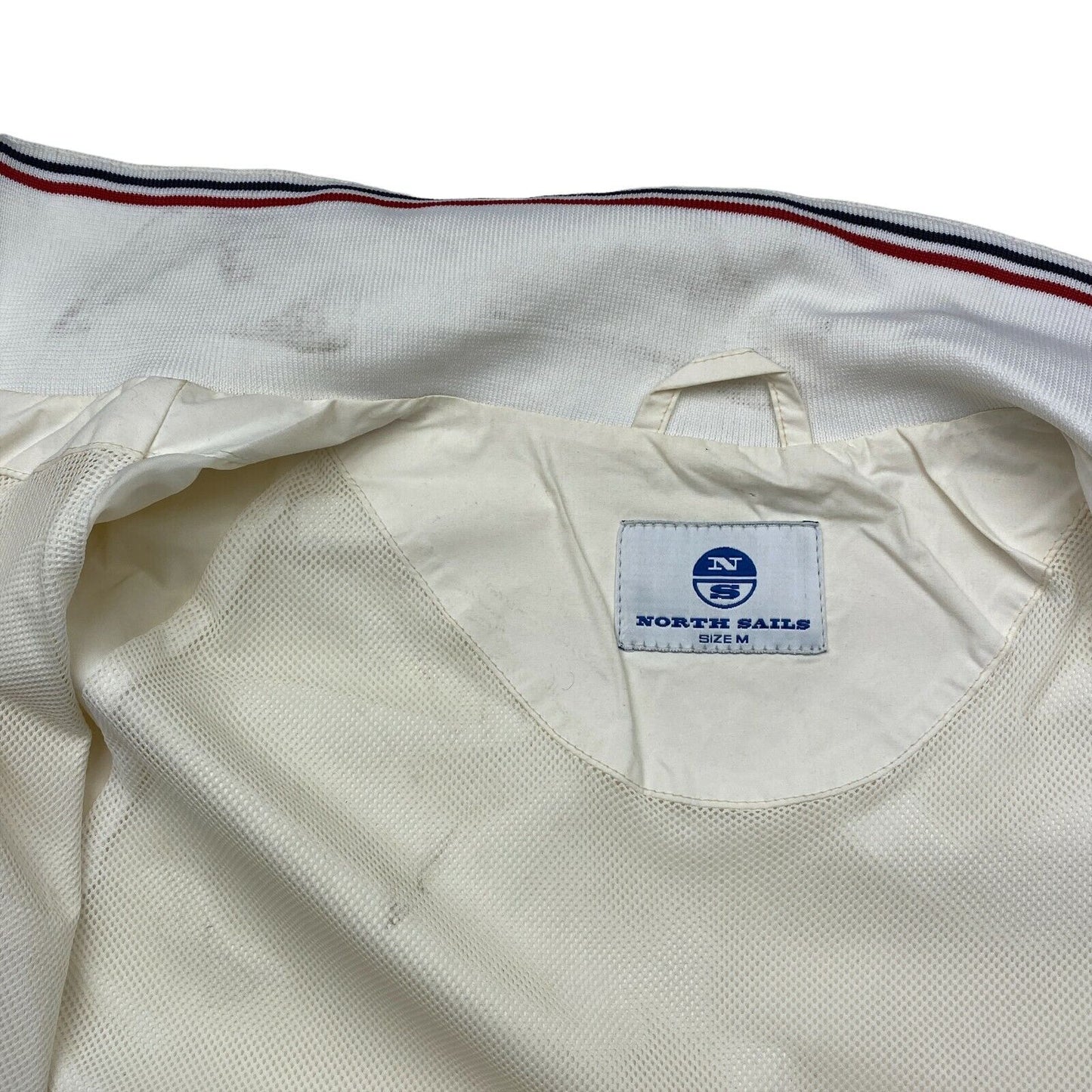 NORTH SAILS Cream White Track Jacket Size M