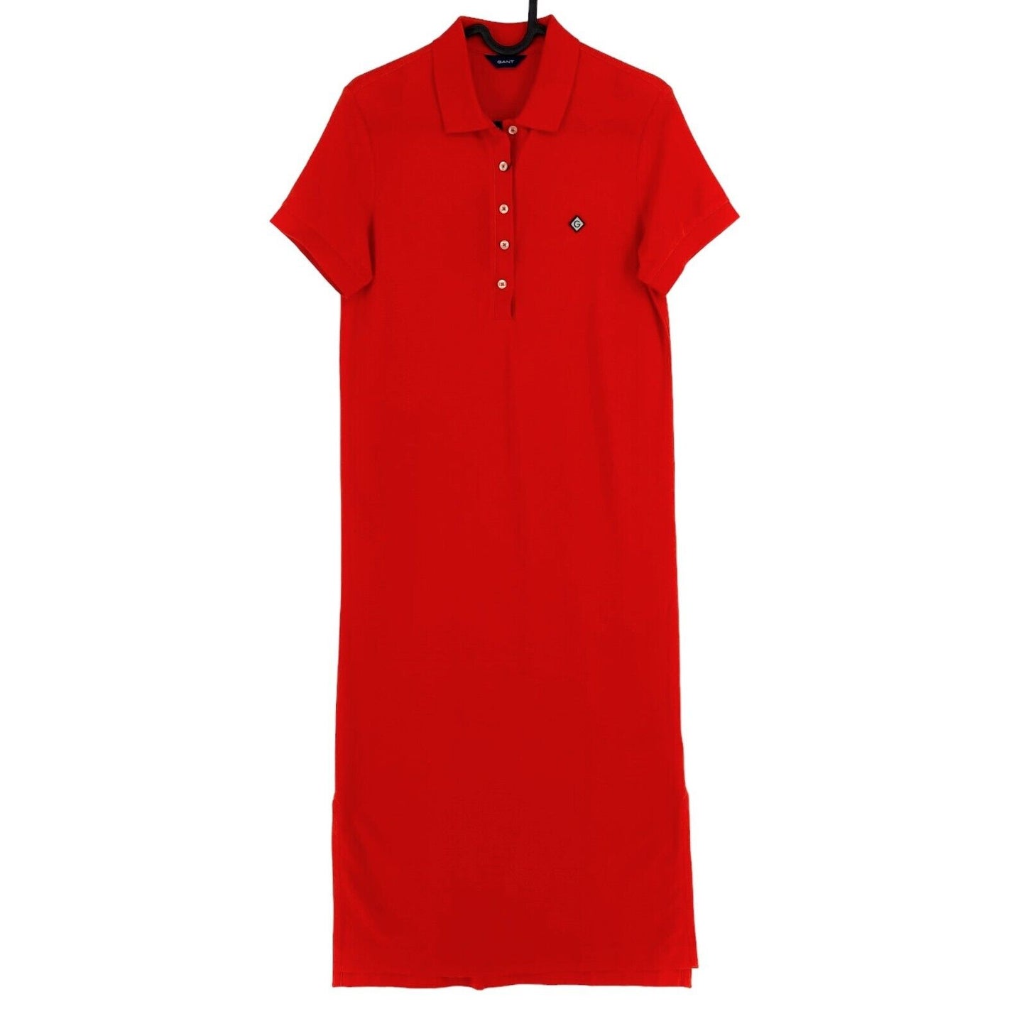 GANT Rotes Piqué-Poloshirtkleid, Größe XS