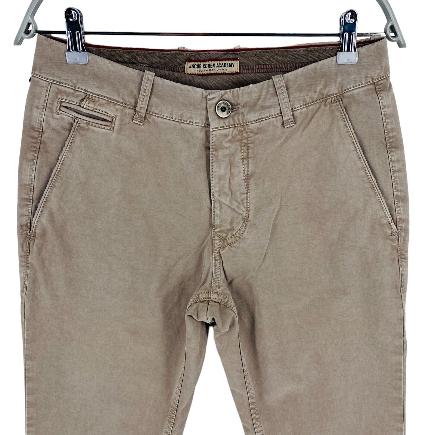 Jacob Cohen Herren BOBBY Braun Slim Chino Hose Größe W30 L34 Made in Italy