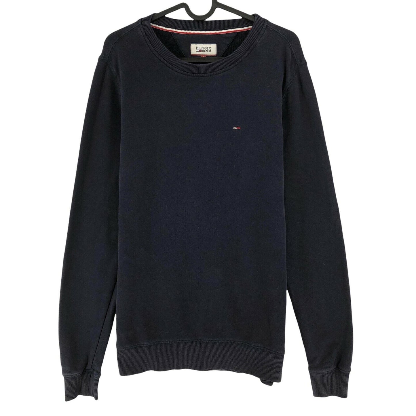 TOMMY HILFIGER DENIM Navy Blue Crew Neck Sweater Jumper Size S