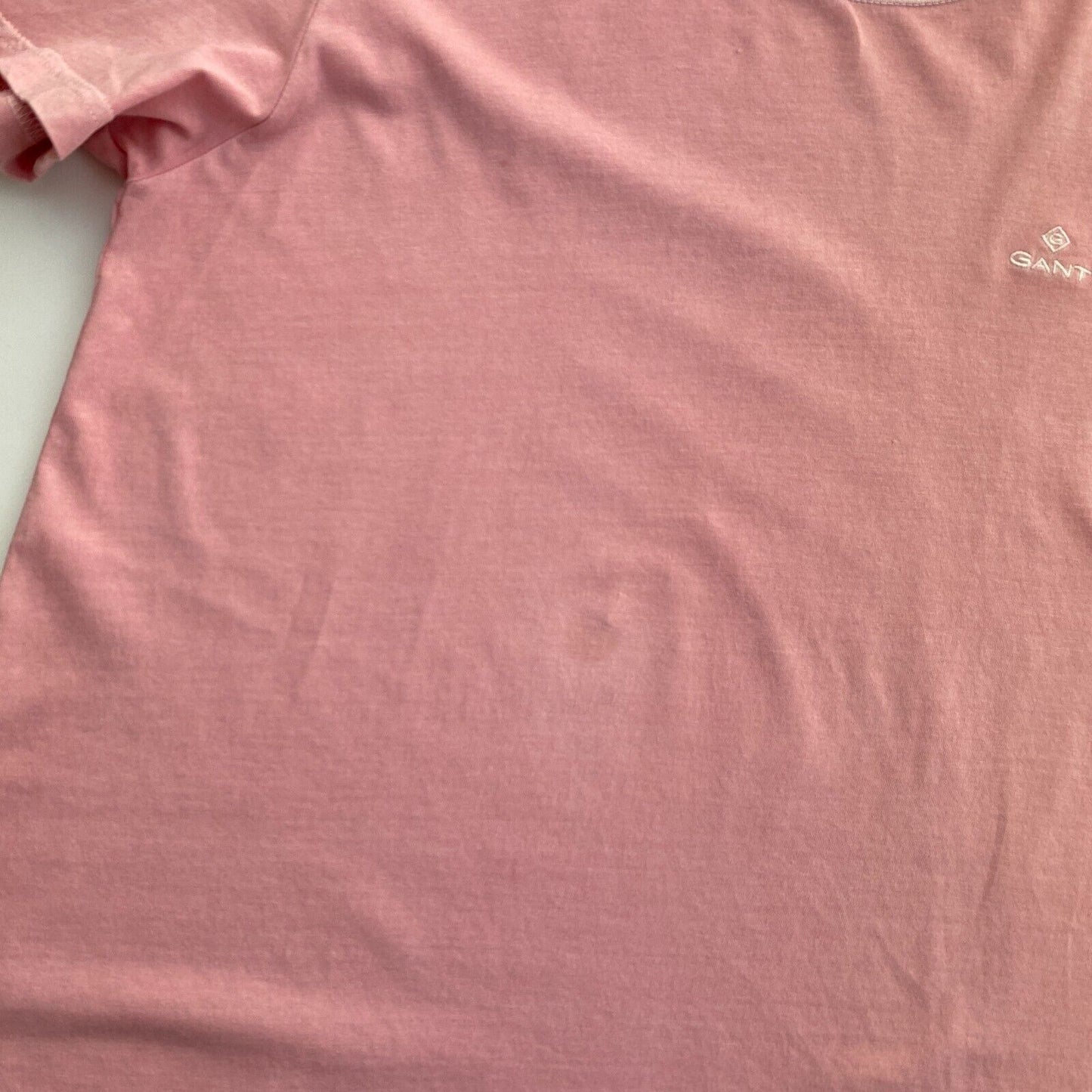 GANT Pink Sun Faded Crew Neck T-Shirt Size S