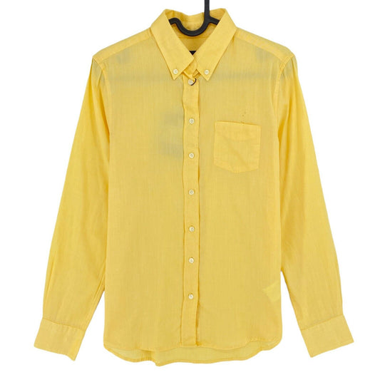 GANT Yellow Regular Air Oxford Long Sleeves Shirt Size EU 34 UK 6 US 4