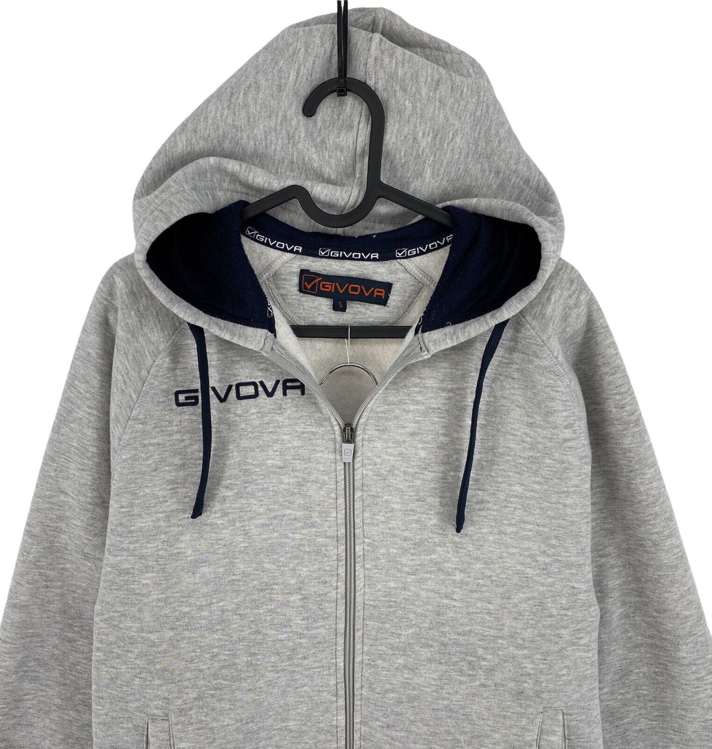 GIVOVA Womens Grey & Blue Full Zip Sweat Suit  Hoodie & Pants Size S