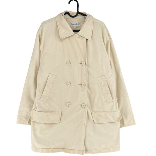 Timberland Beige 100% Cotton Trench Coat Size M