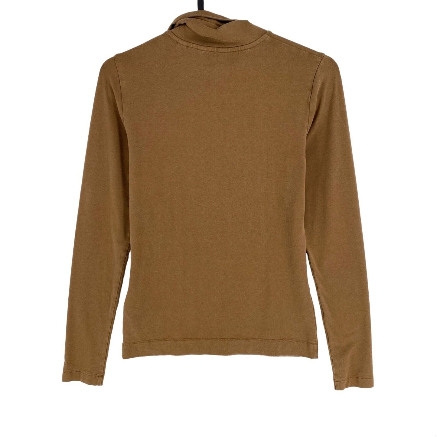 GANT Brown Roll Neck Long Sleeves T Shirt Size XS