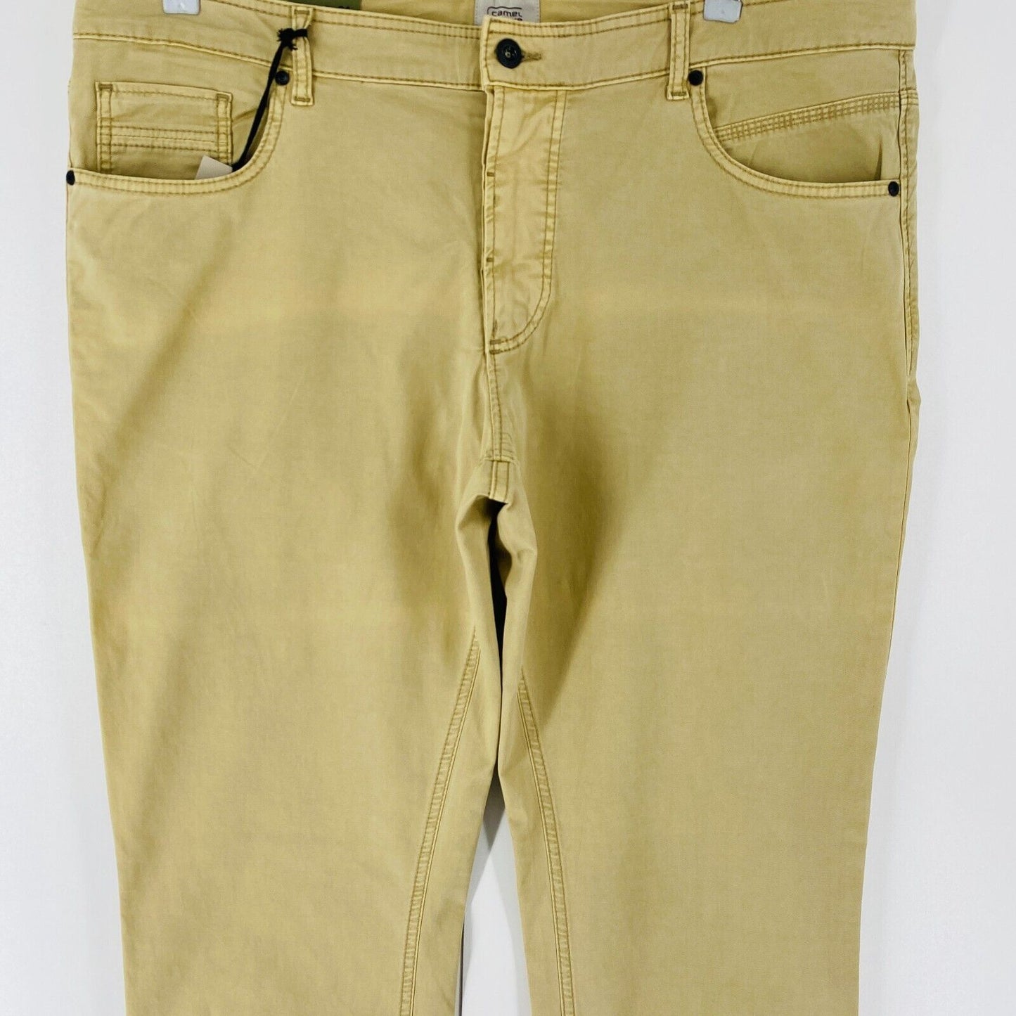 Camel Active WOODSTOCK Beige Mens Relaxed Straight Fit Jeans Trousers W42 L34