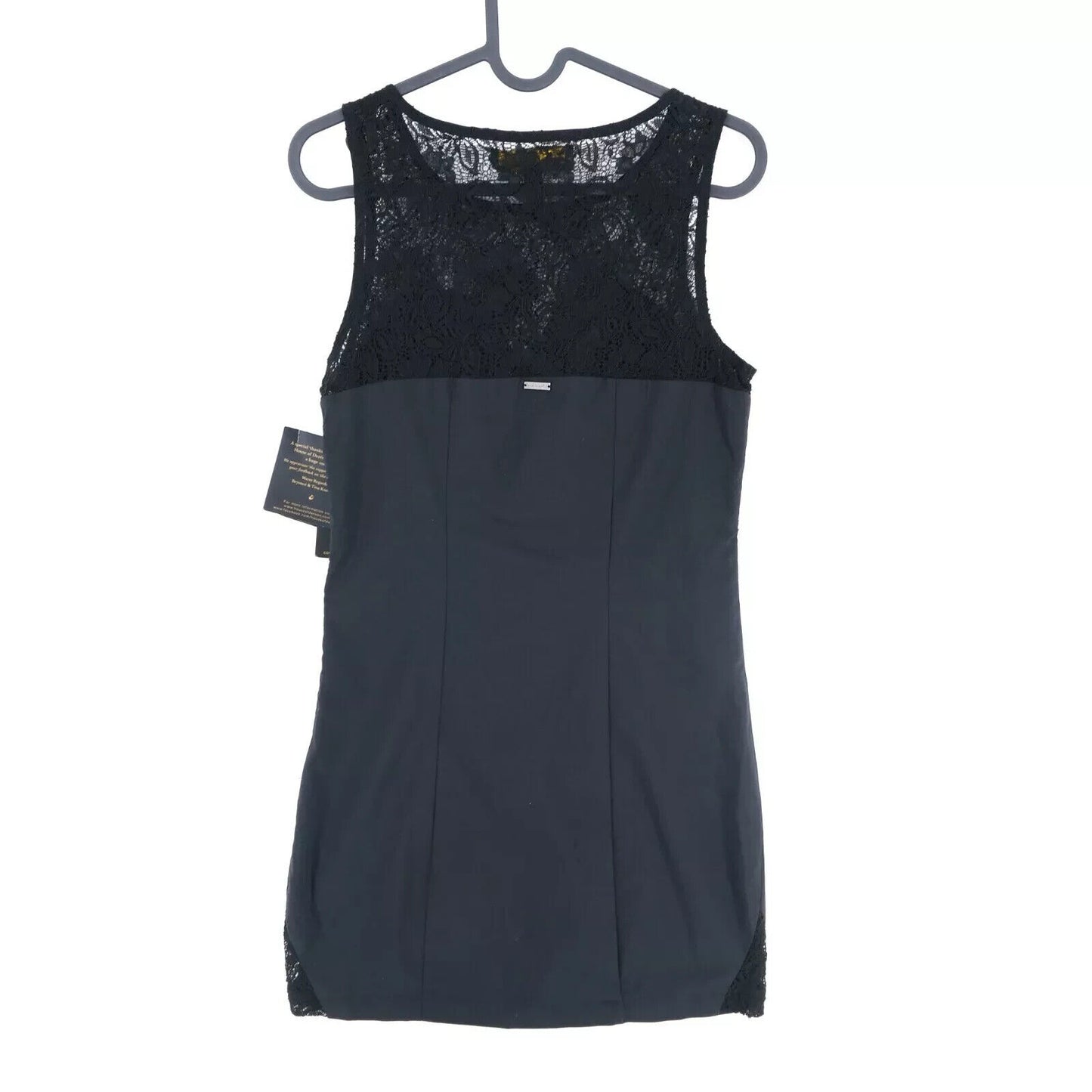 RRP €116 DEREON Black Crew Neck Sleeveless Dress Size M