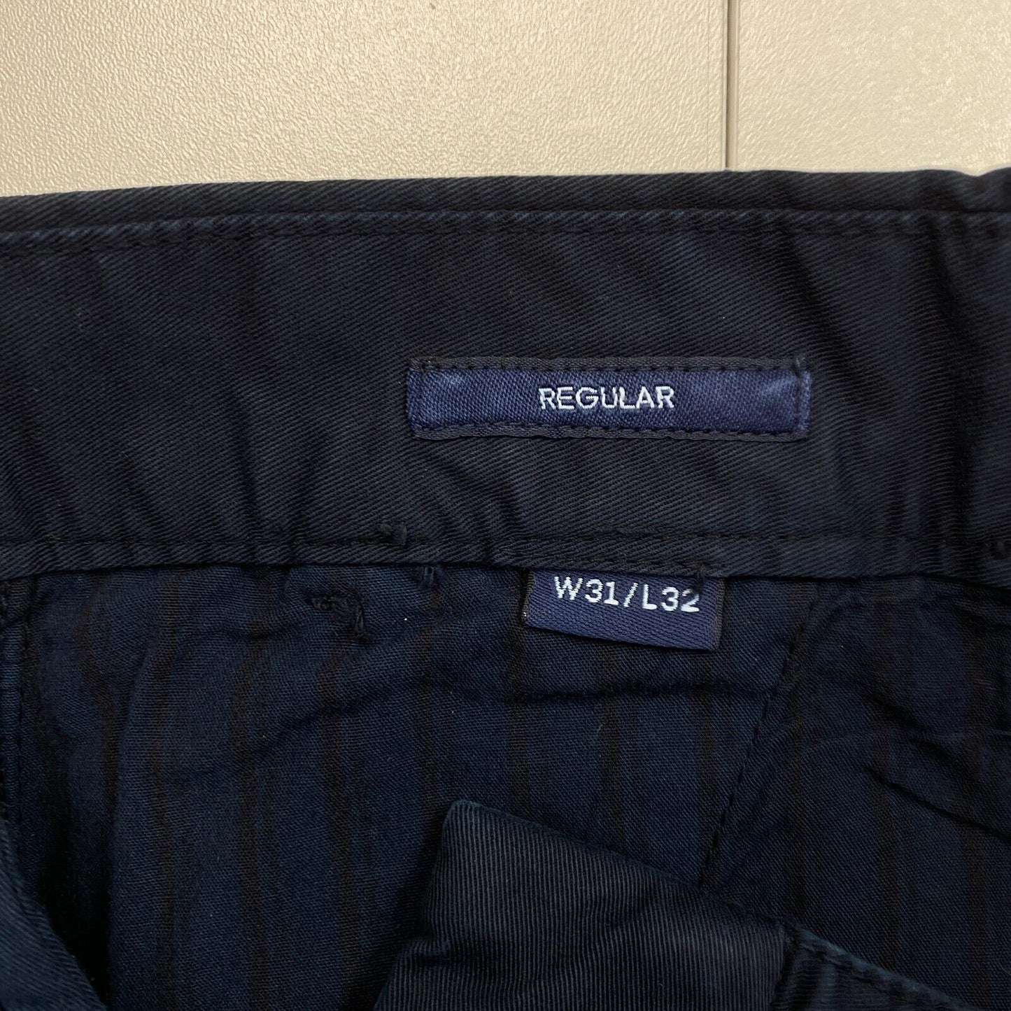 GANT Chinohose für jeden Tag, Marineblau, reguläre Passform, Größe W31 L32