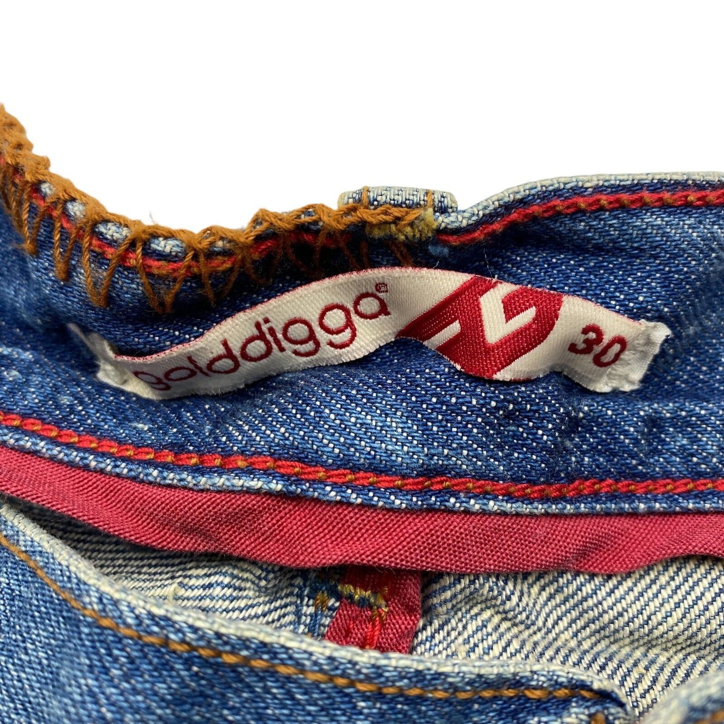 GOLDDIGGA Blaue Jeansshorts mit gerader Passform, 100 % Baumwolle, W31