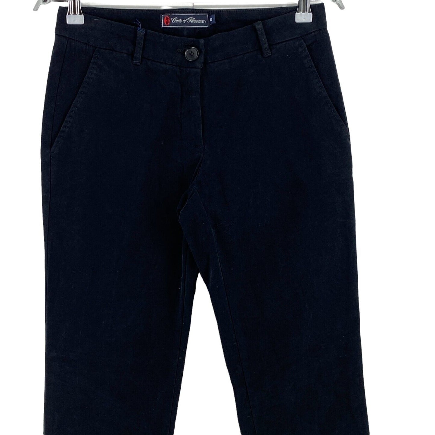 RRP €115 Conte Of Florence Navy Blue Chino Pants Trousers Size 40 W28 L30