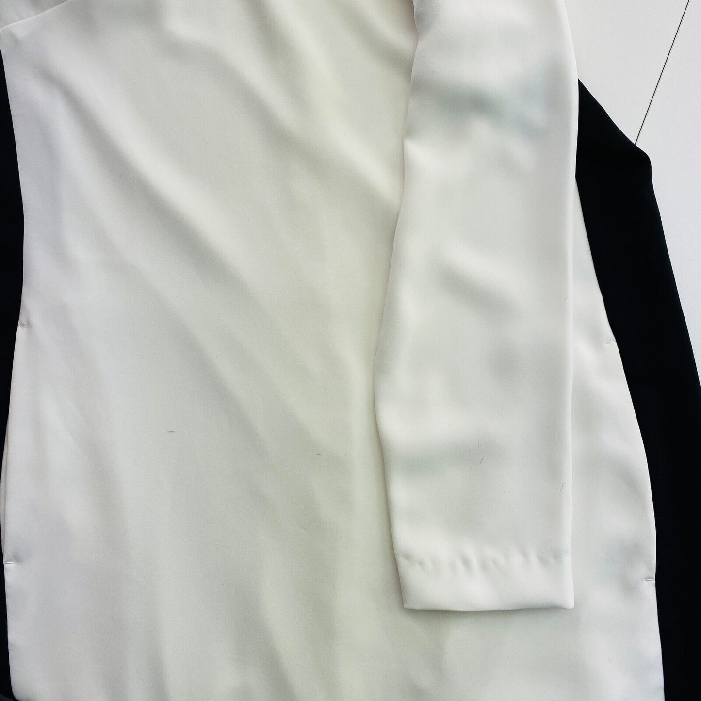 GANT White Crepe With Piping Long Sleeves Dress Size EU 36 UK 10 US 6