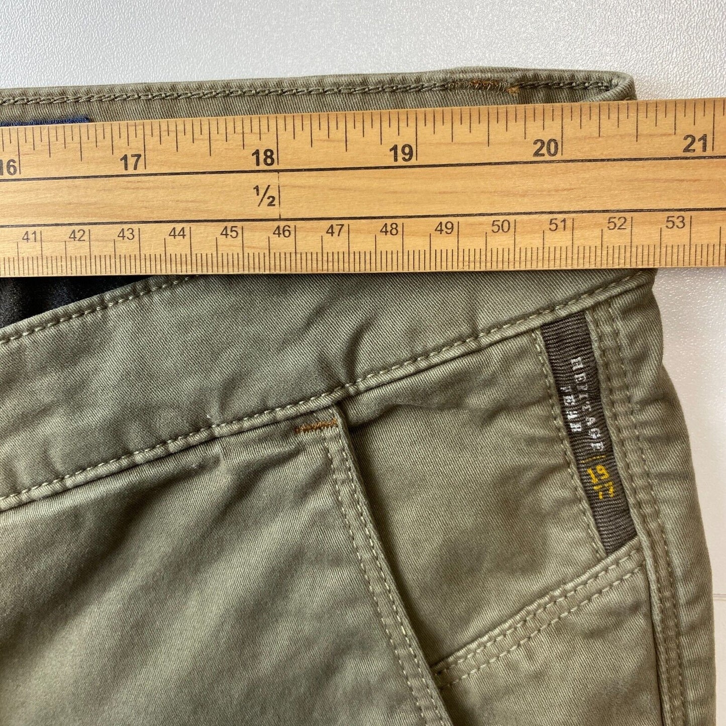 Camel Active MADISON Khaki Green Modern Slim Fit Chino Trousers W40 L32