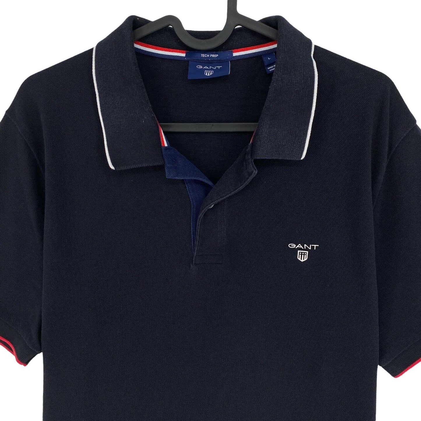 GANT Navy Blue Tech Prep Rugger Polo Shirt Size L