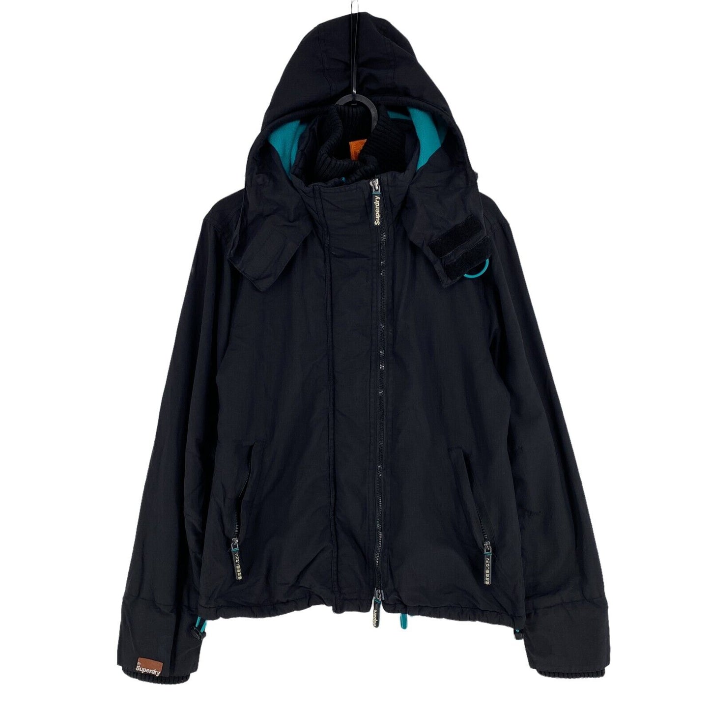 SUPERDRY Professional The Windcheater Black Hooded Jacket Size M