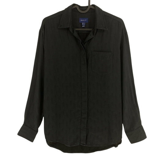 GANT Black Cotton Blend Shirt Size EU 34 UK 6 US 4