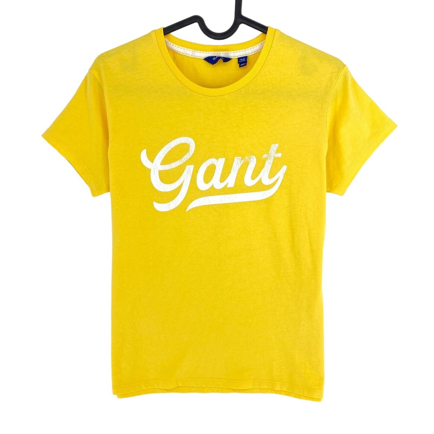 GANT Girls Yellow Logo Crew Neck T Shirt Size 15 Years 170 cm