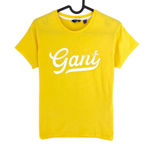 GANT T-shirt col rond avec logo jaune pour fille Taille 15 ans 170 cm