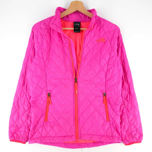 The North Face Girl's Pink Quilted Padded Jacket Size L 14-16 Years