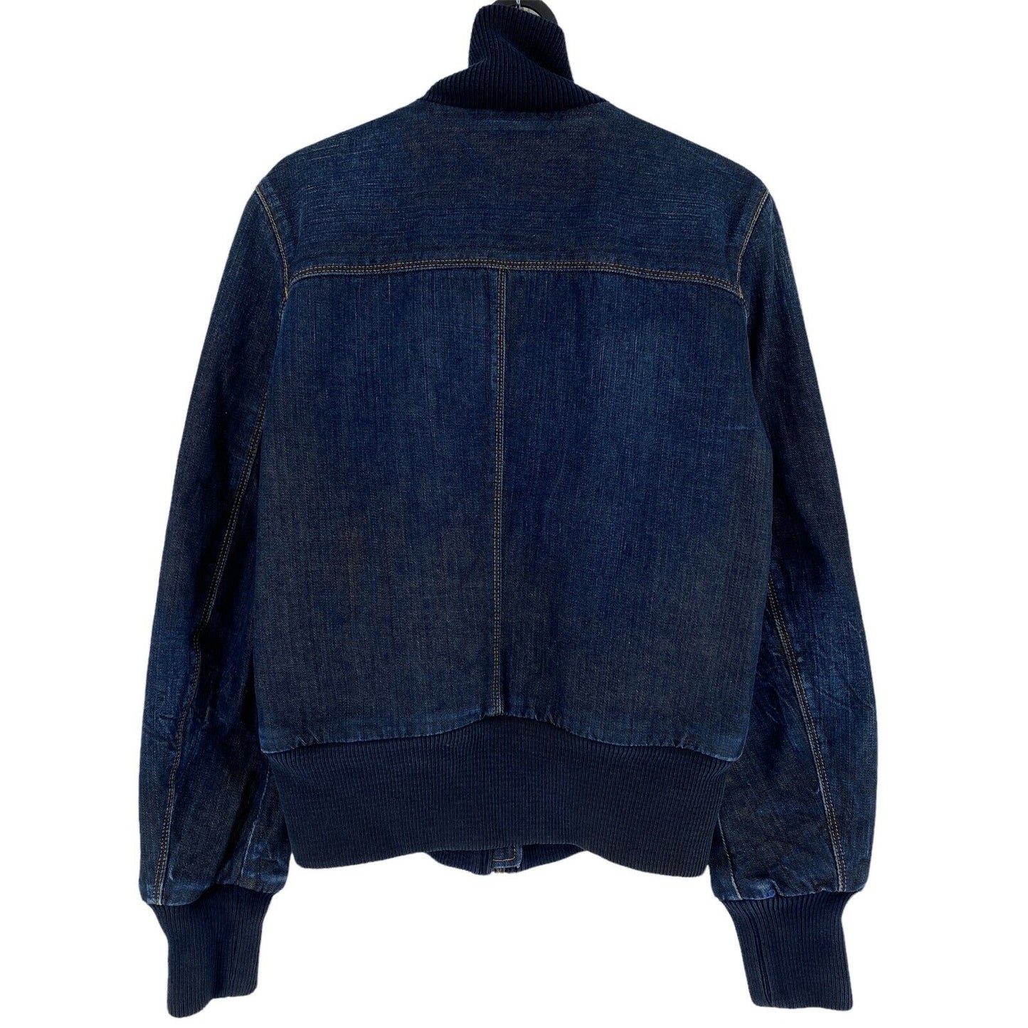 REPLAY Navy Blue 100% Cotton Denim Jacket Size L