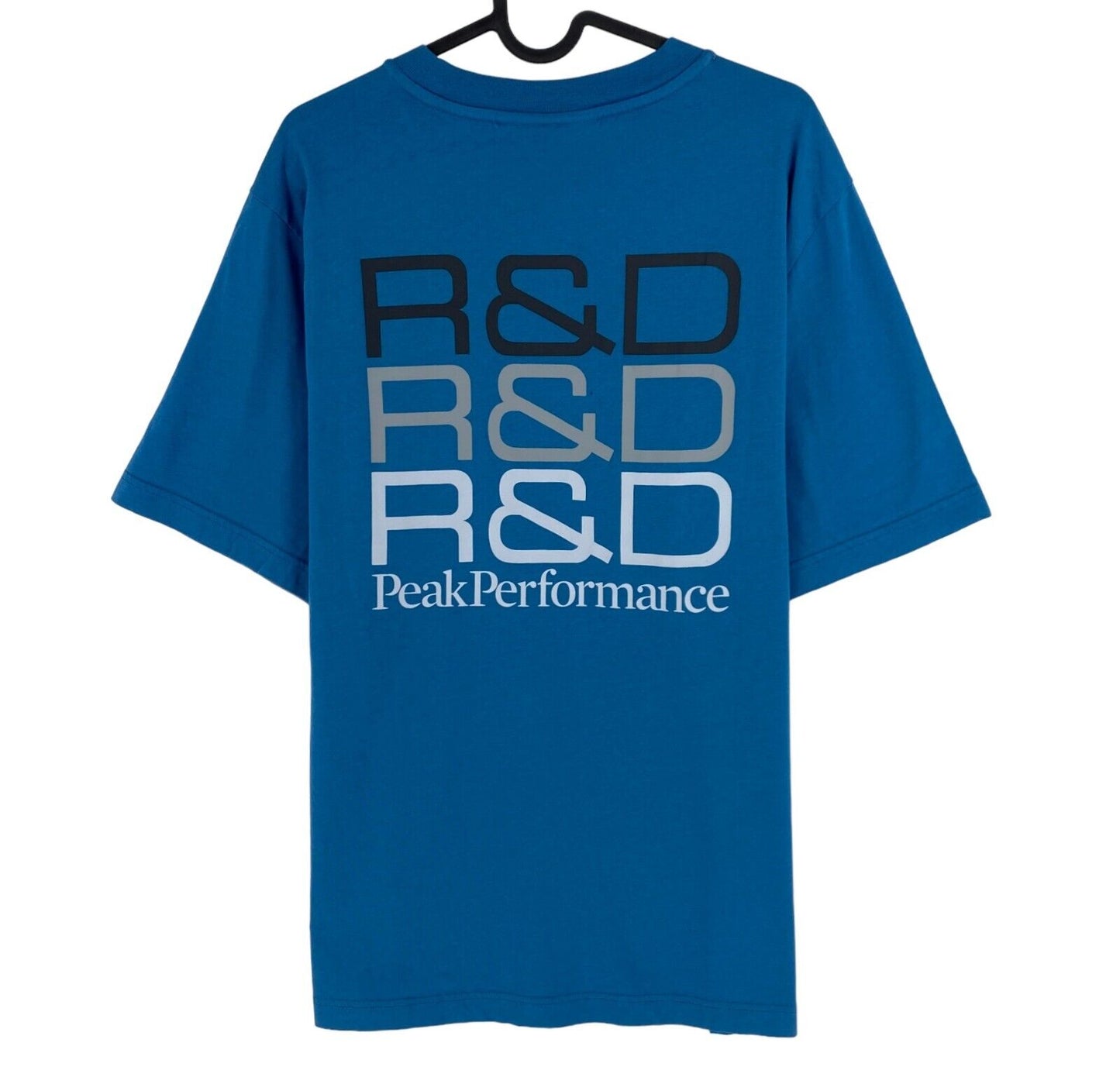 Peak Performance Blue R&D Scale Print Crew Neck Tee T-Shirt Size L