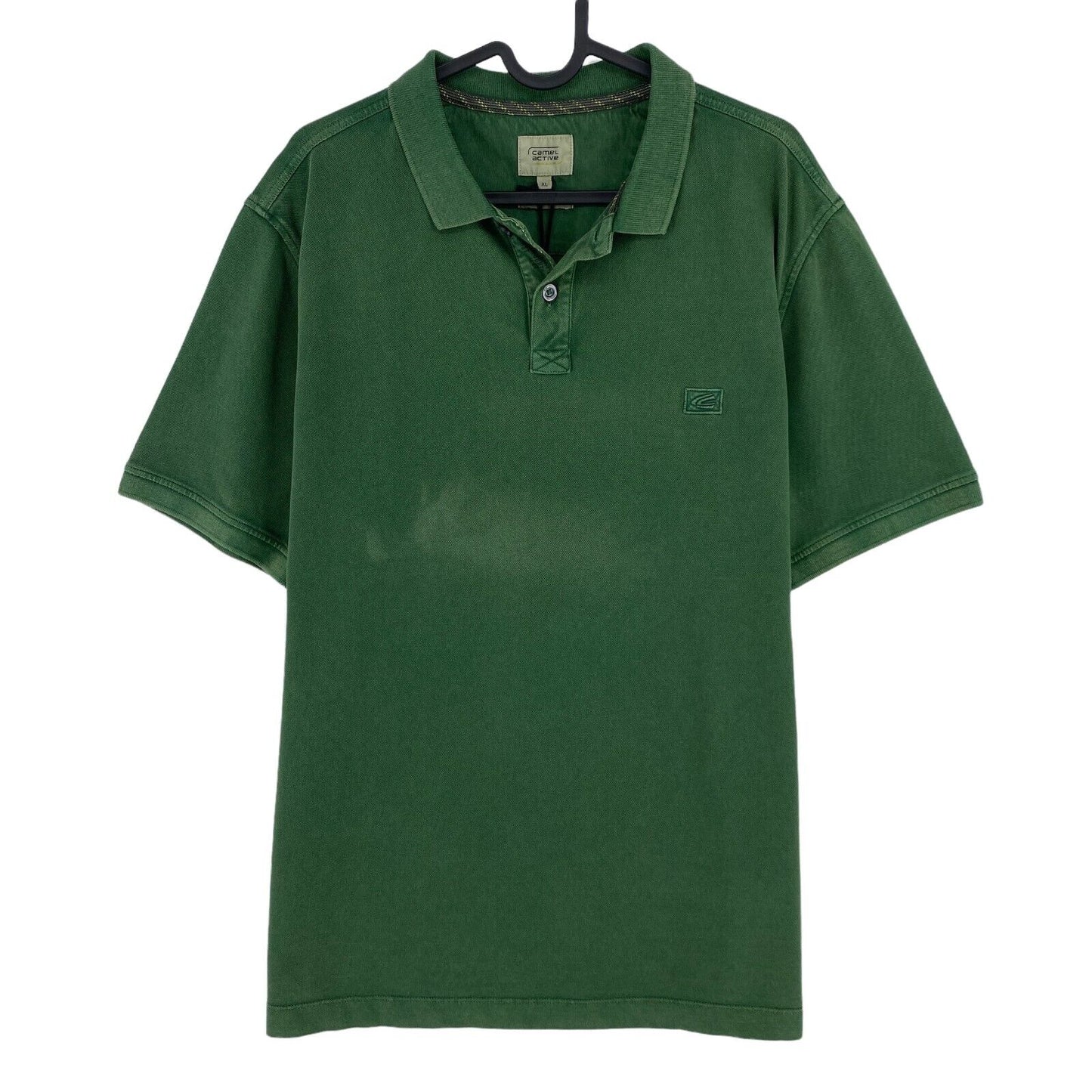 Camel Active Dark Green Logo Pique Polo Shirt Size XL