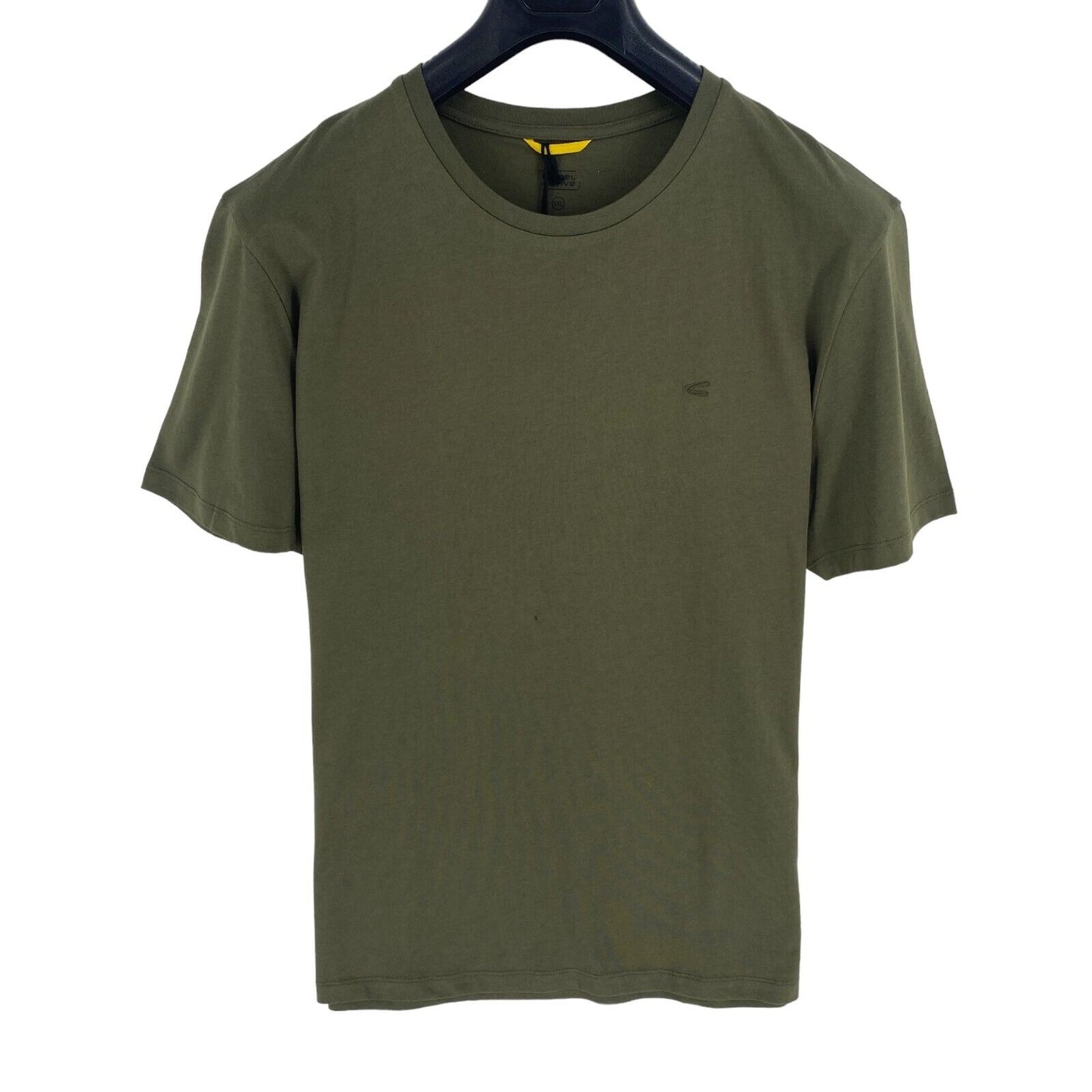 Camel Active Men Green Solid Short Sleeve Crew Neck T Shirt Size 2XL XXL