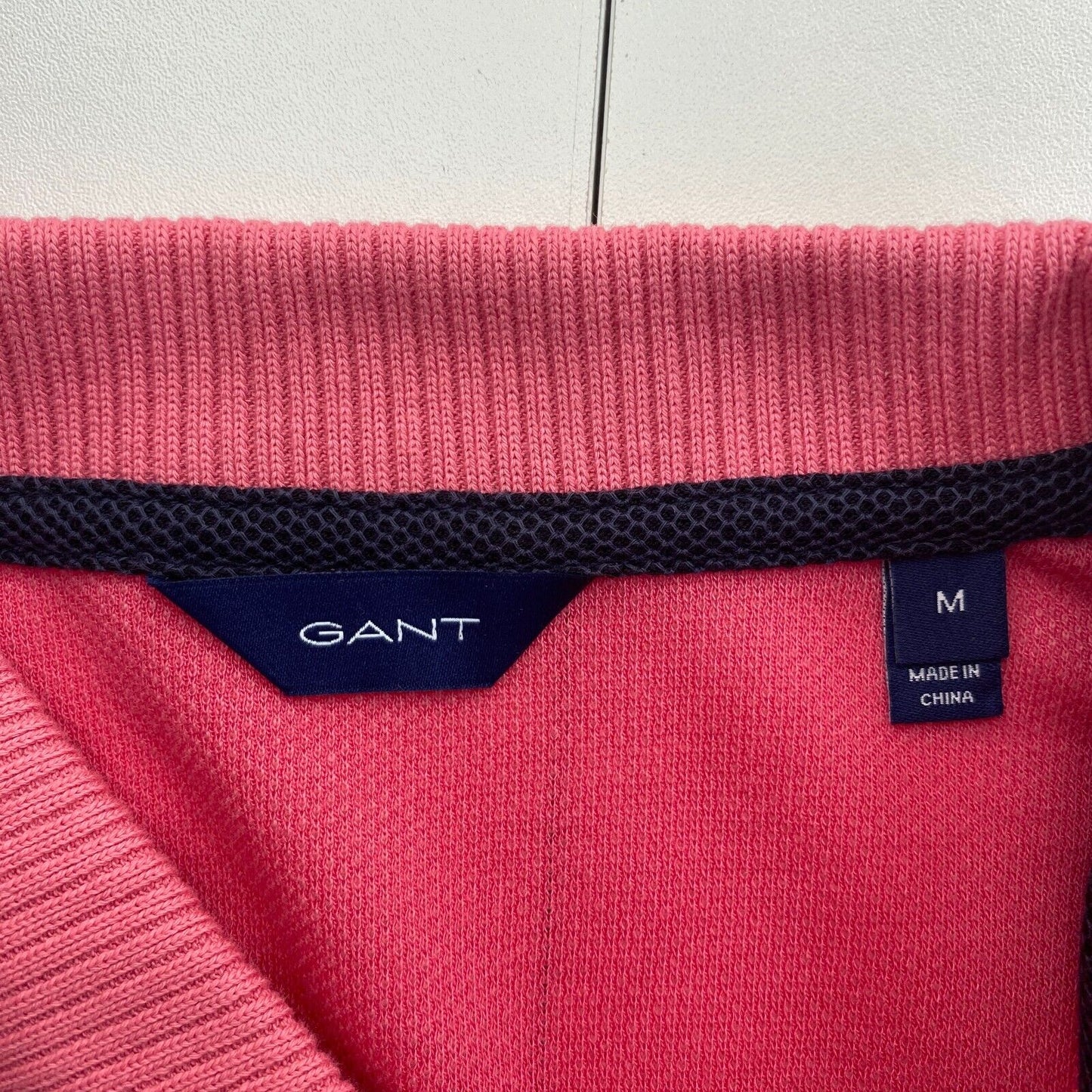 GANT Women Pink Rope Icon Short Sleeves Pique Polo Shirt Size M