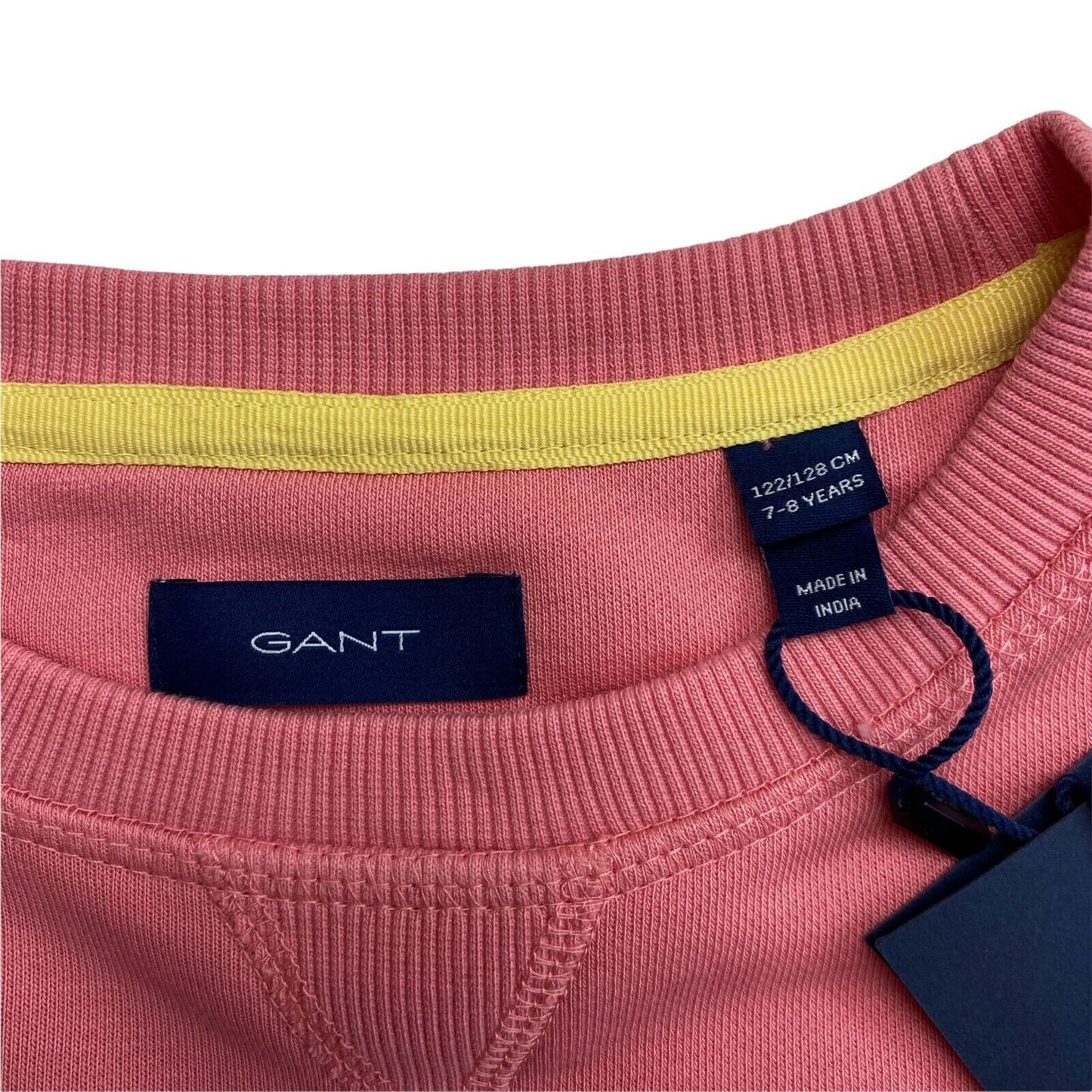 GANT Pink East Cost Crew Neck Sweater Jumper Size 7 - 8 Year 122/128 cm